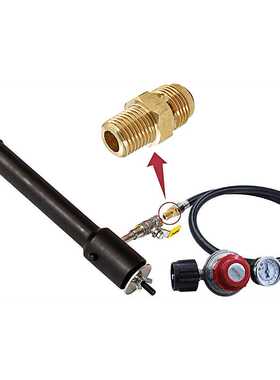 4FT北美QCC1型丙烷高压0-30PSI带表 可调节器减压阀管燃气管