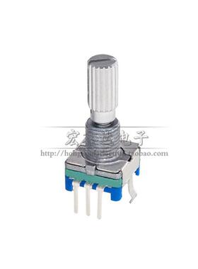 EC11 梅花柄 20mm旋转编码器 编码开关 数字电位器 带开关 五脚