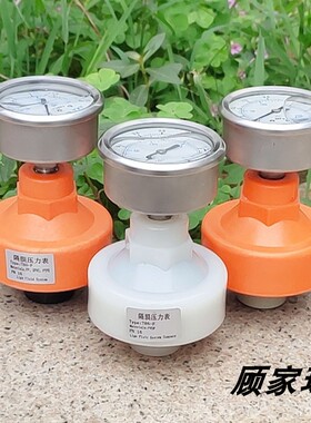 耐腐蚀 轴向隔膜压力表 耐震压力表塑料底座UPVC/PP膜片FPM/PTFE