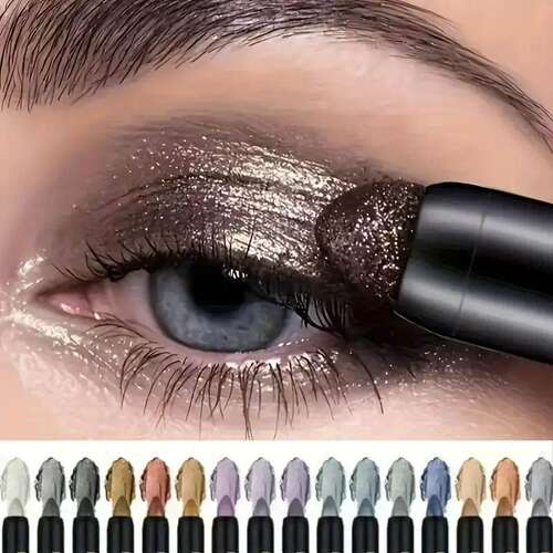 Smooth Glitter Eyeshadow Stick 顺滑闪粉眼影棒 钻石高光卧蚕笔
