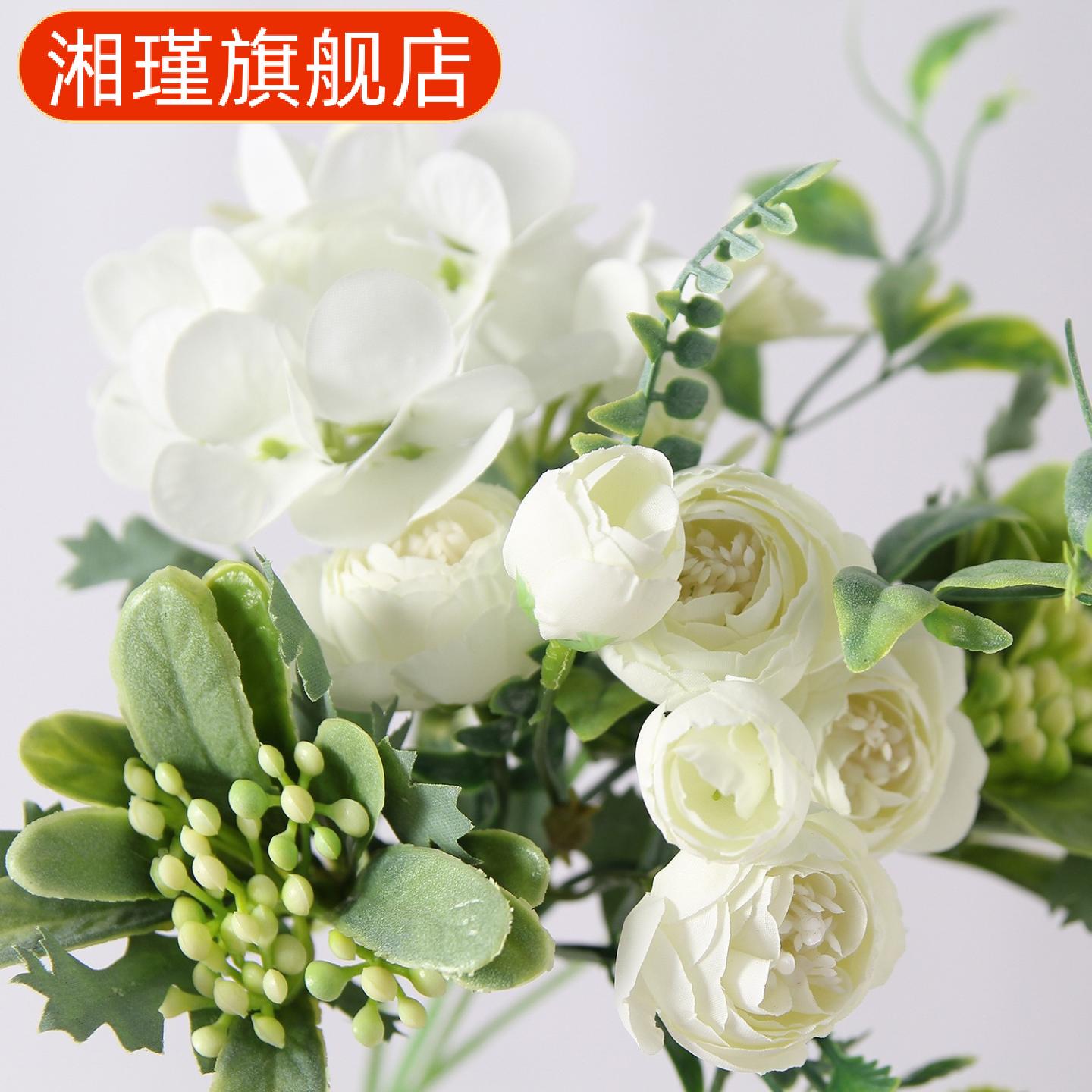 北欧风仿真玫瑰绣球牡丹手捧花束