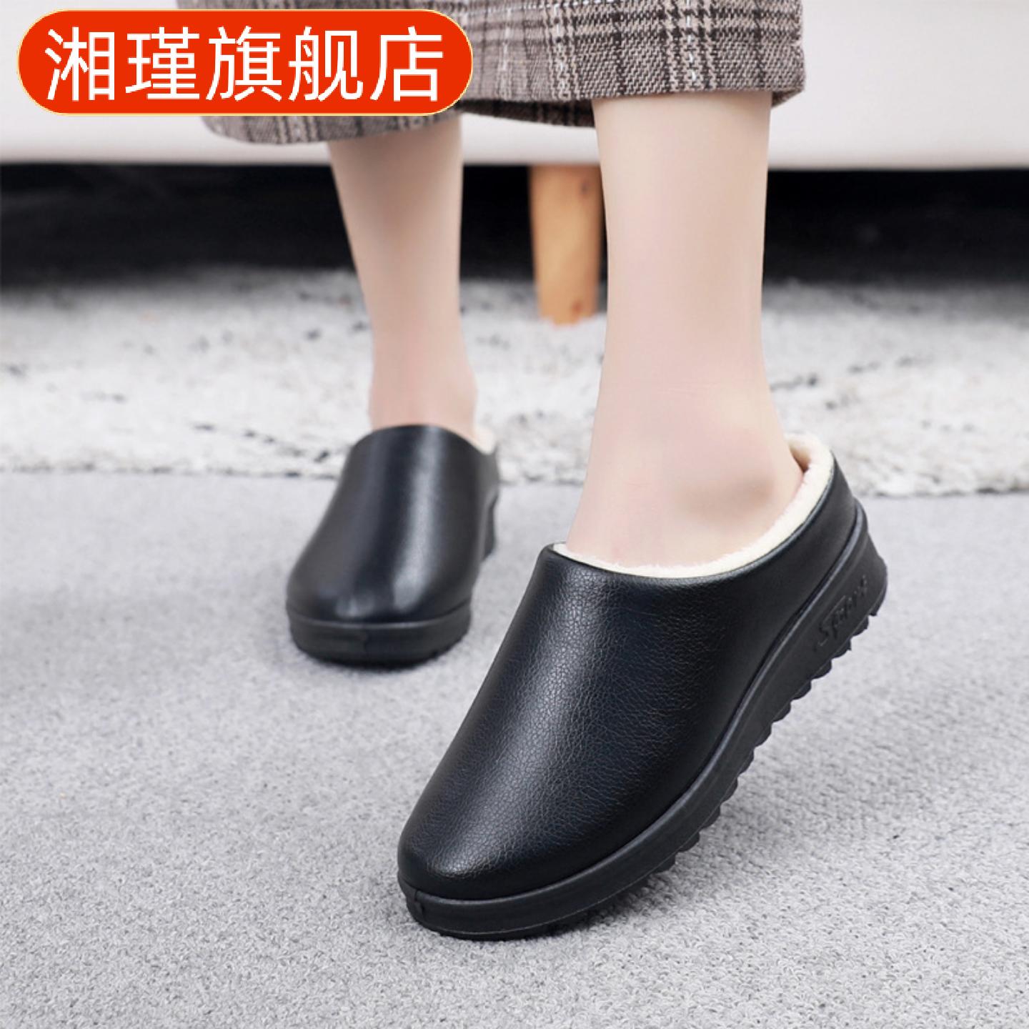 冬款加绒保暖女士棉鞋老北京时尚
