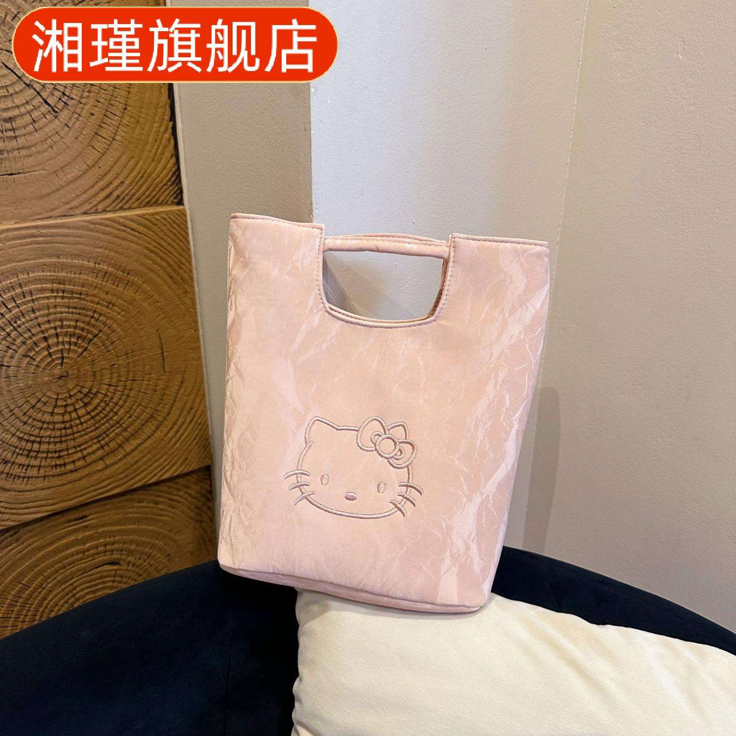 可爱羊羔绒小菜篮手腕包时尚毛茸
