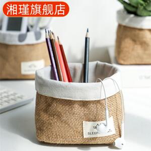 黄麻挂篮小号桌面杂物收纳筐笔筒
