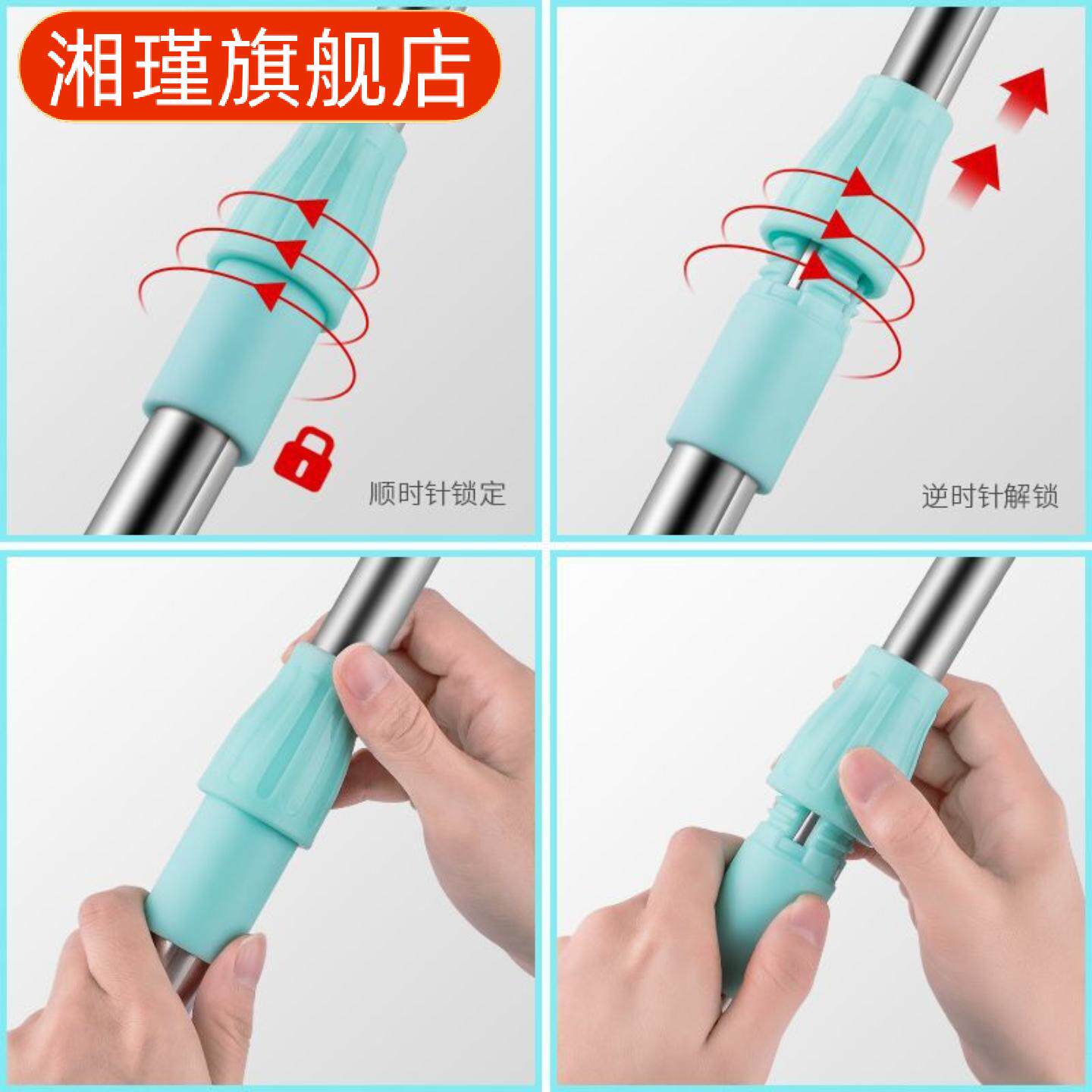 家用不锈钢伸缩晒衣竿撑衣杆取衣叉杆挑衣杆家用晾衣杆