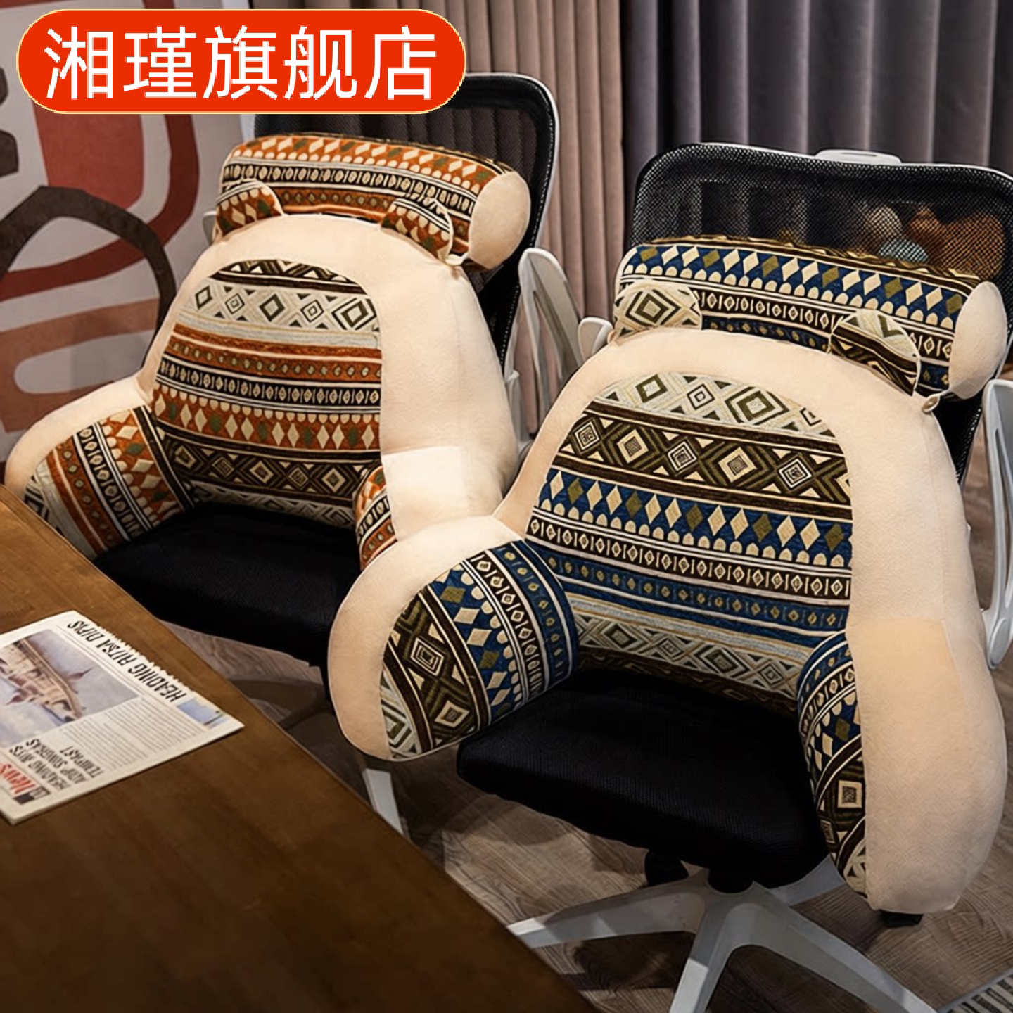 民族风床头靠垫软包沙发抱枕护腰