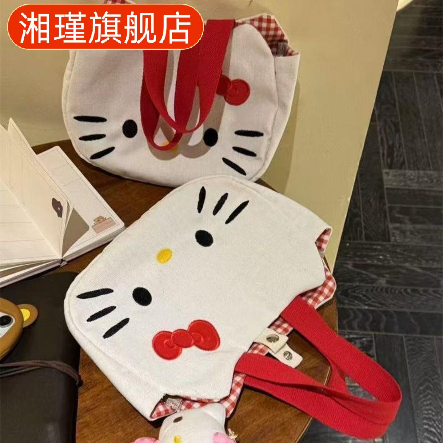 新款可爱卡通帆布手提包|女款大