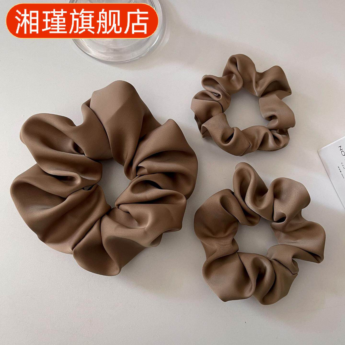 韩国缎面法式大肠发圈套装