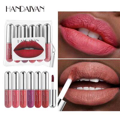 Long Lasting Capsule Lip Gloss Set 六支装胶囊唇釉防水不沾杯