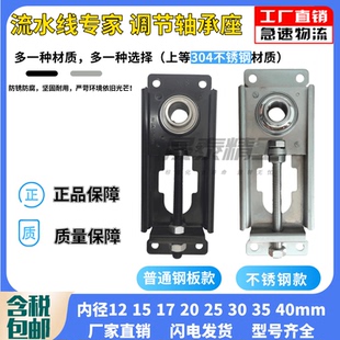 轴承座调节座 涨紧调心滑块滚筒滚轮UC轴承输送机流水线调节器TFU
