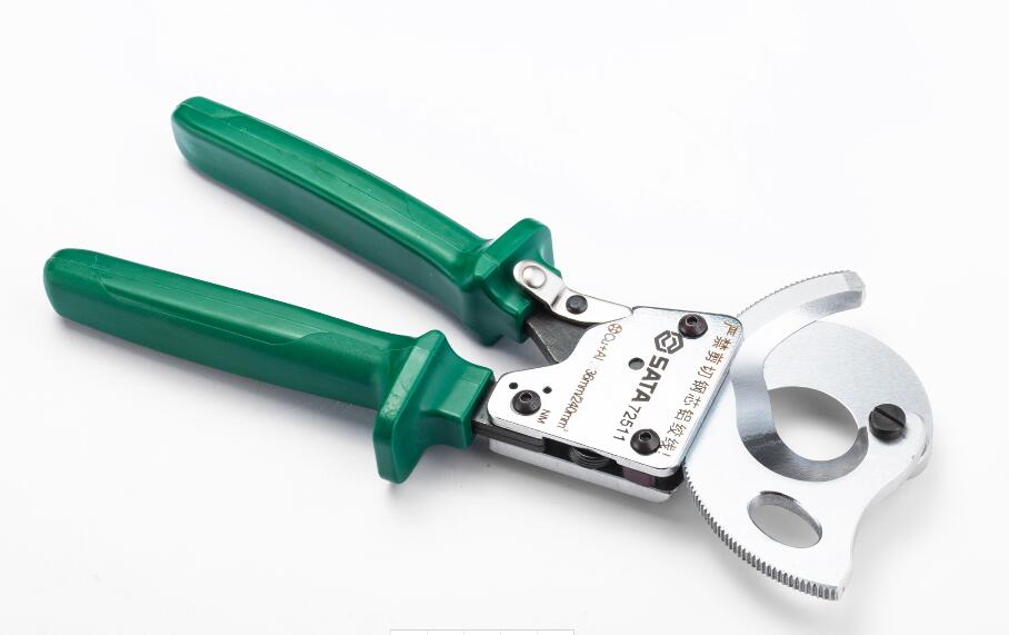 正品 SATA 世达工具 棘轮式手动电缆剪 电缆钳 72511 72512