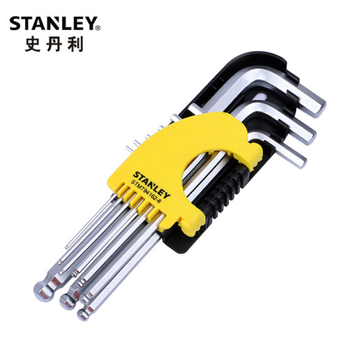 STANLEY/史丹利9件套公制长球头内六角扳手STMT94162-8-23 94-162
