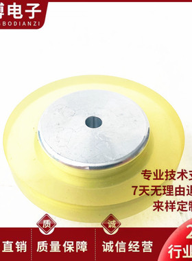 编码器专用硅胶轮子耐磨防滑专业包胶同步器轮子200/300mm计米轮