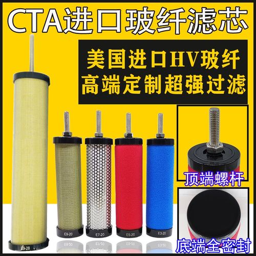 CTA进口HV玻纤雷射机精密过滤器滤芯E5/E7/E9-16/20/24/32/36综合