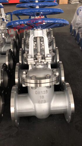 304不锈钢法兰式闸阀Z41W-16P/10P手动明杆法兰连接闸板阀CF8白钢