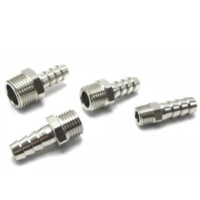 宝塔接头硅胶管直通气咀8-RC1/4螺纹终端快插10-PT3/8牙皮管ZG1/8