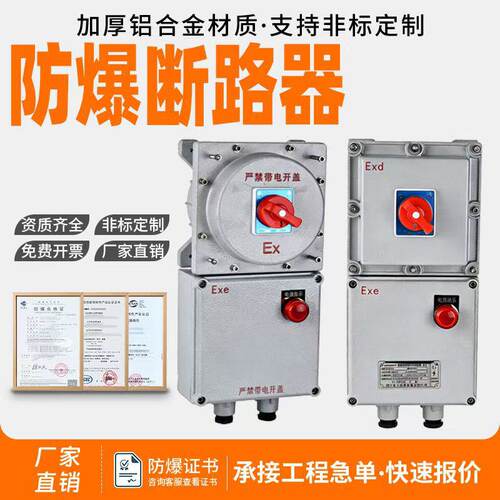 防爆断路器2P3P4P20A32A漏电防爆开关箱220V380V空开控制箱