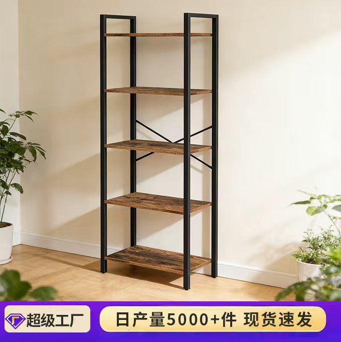 家用客厅书房简约书架五层置物架办公室隔断阳台花架厨房置物架