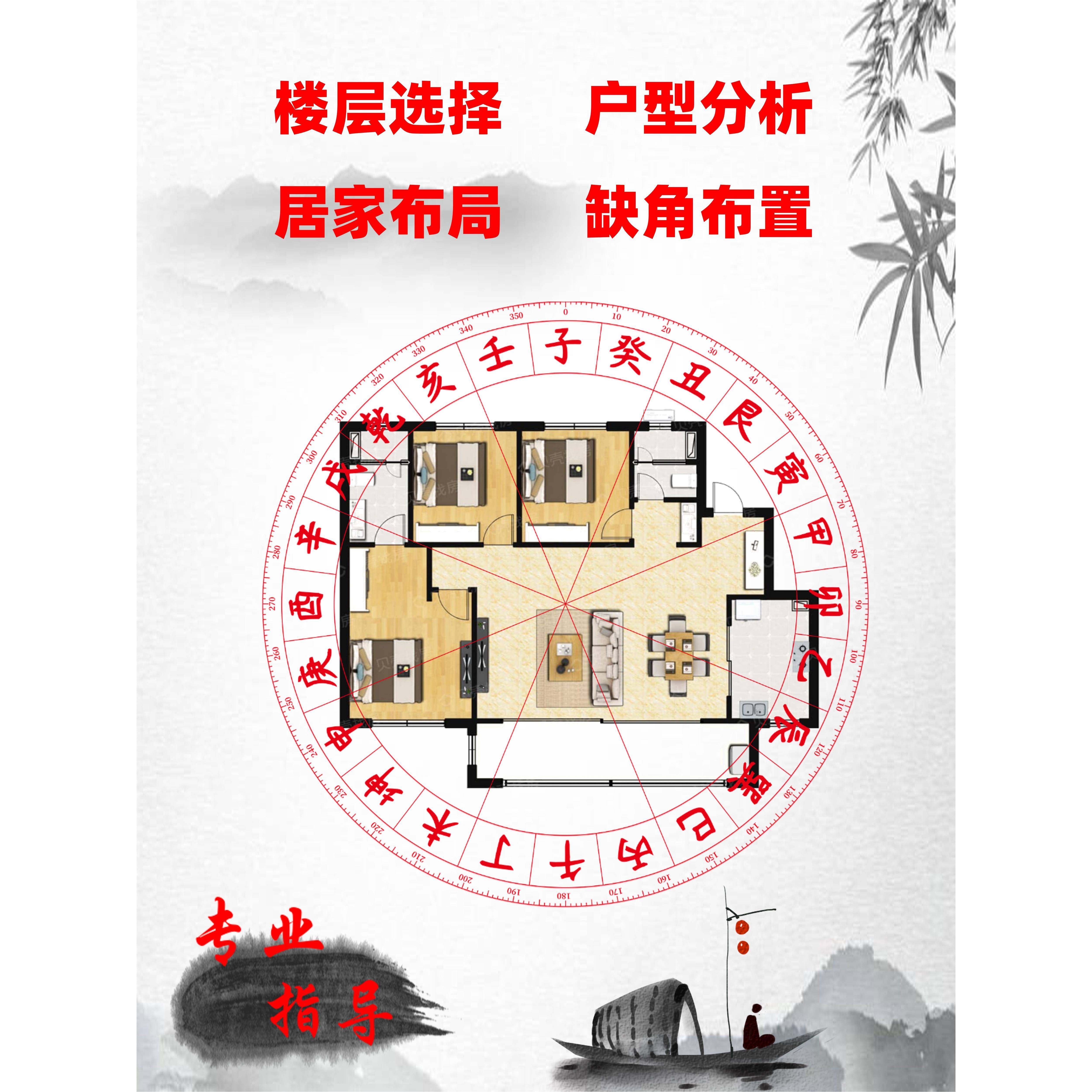 城市楼盘分析楼层户型指导区位利弊讲解缺角补全方法讲解国学摆件