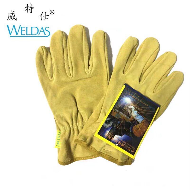 威特仕10-2064短款驾车手套耐磨牛皮司机柔软劳保轻便电焊手套