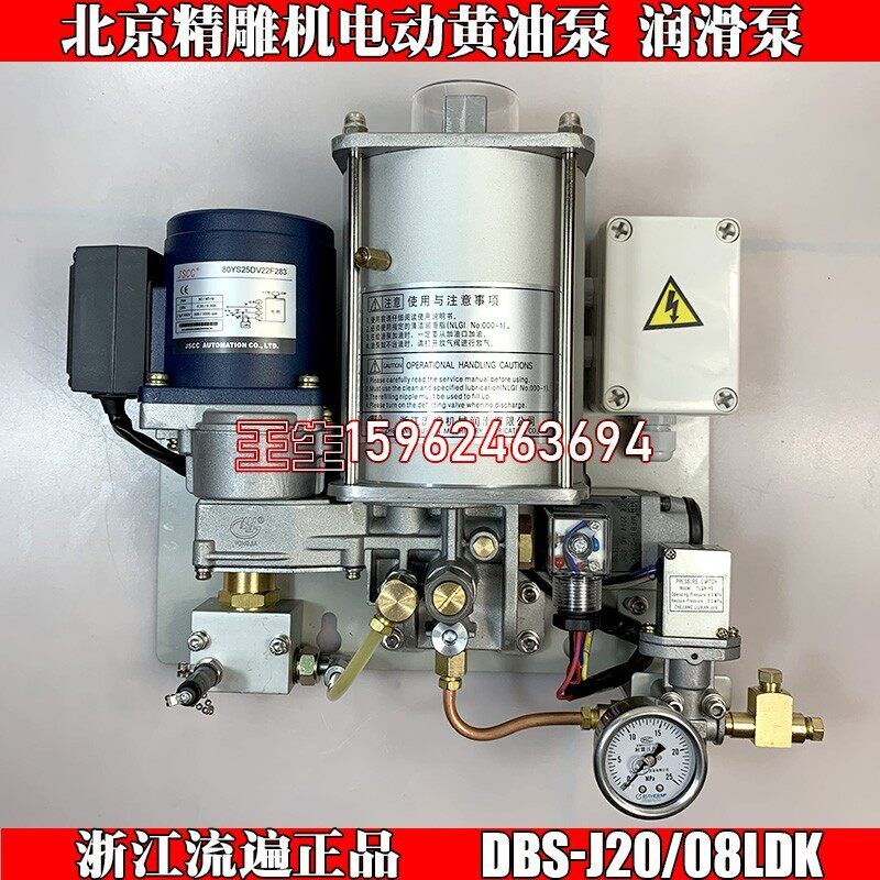 浙江流遍电动预压式油脂润滑泵北京精雕机220奶油泵DBS-J20/08LDK