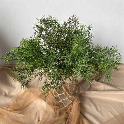 5叉小把永生草 仿真花绿植雾凇迷雾软塑料水草插花家居摆放鹿角叶