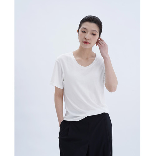 亚麻天丝棉经典版天然丝滑凉感T