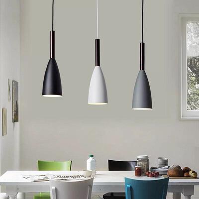 北欧风格设计师铝材吊灯 创意个性餐厅吧台咖啡厅奶茶店ins灯具