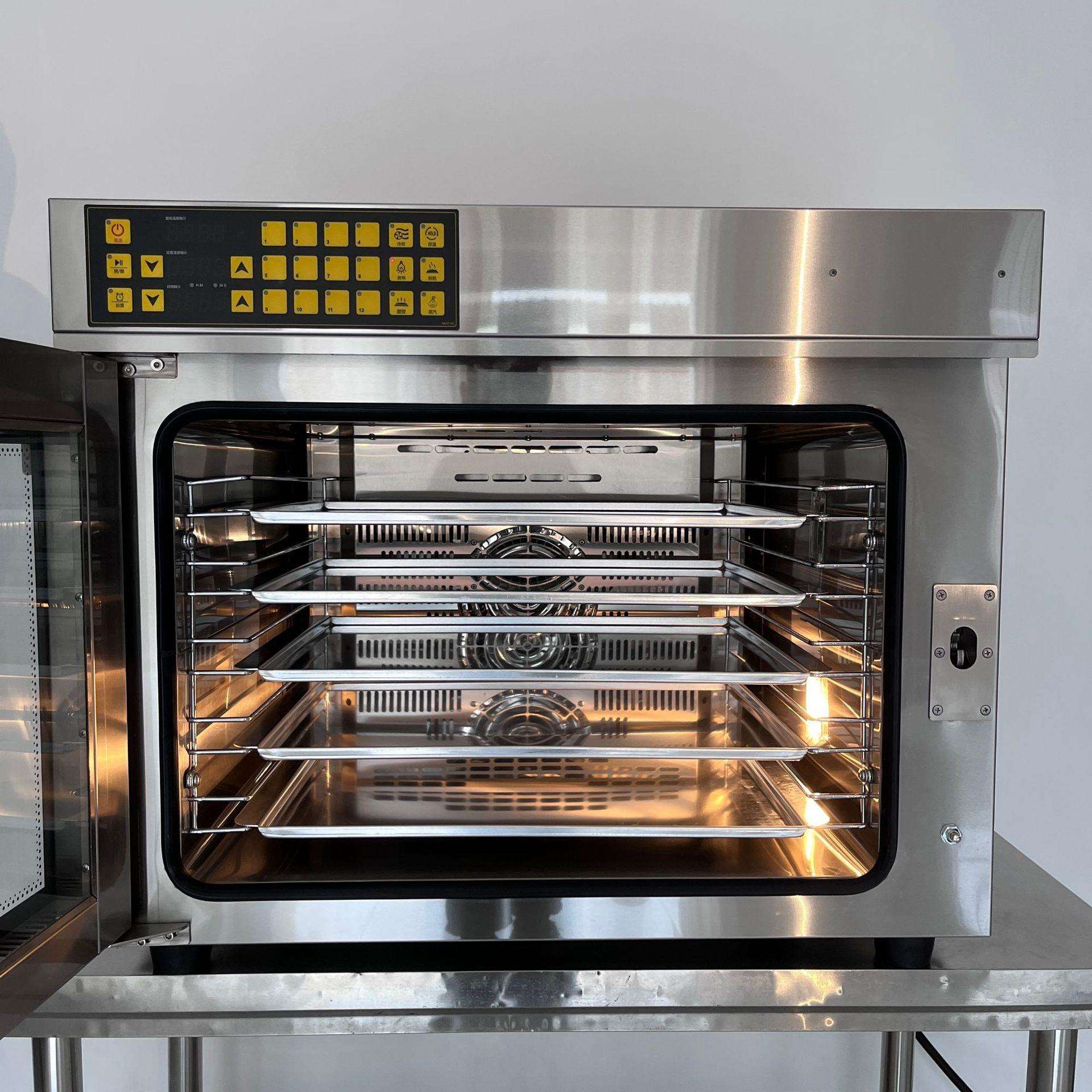 商用厨房烤箱 4/5盘热风对流电烤炉 Convection Oven台式插盘烤箱