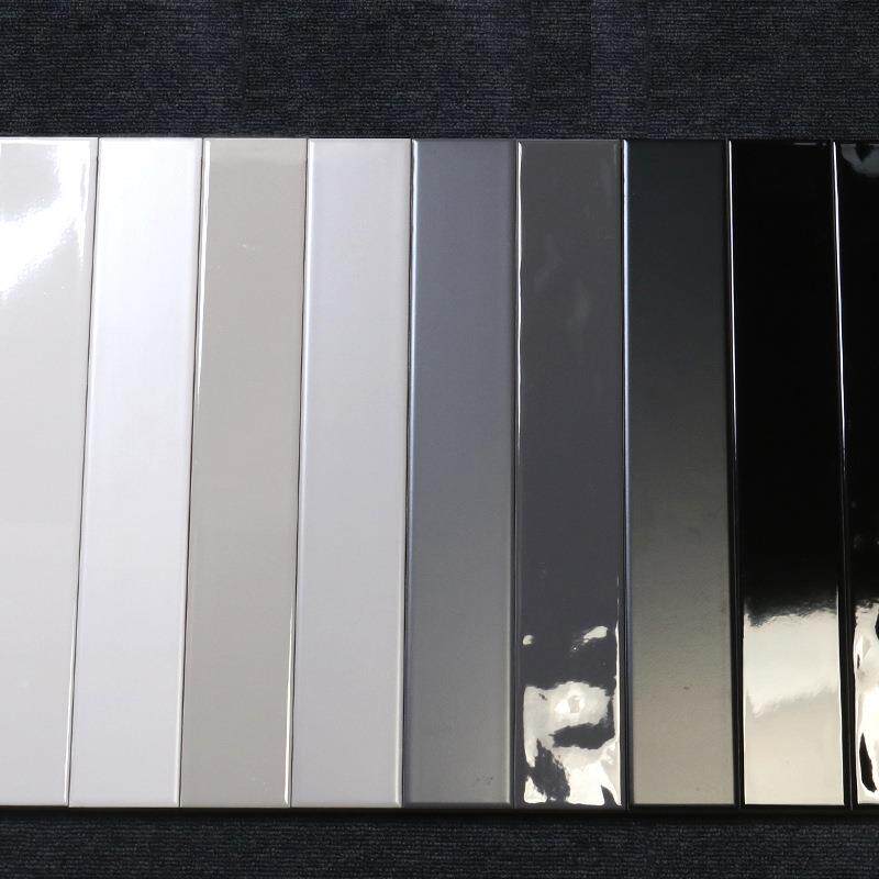 长条砖60x400 北欧简约厨房卫生间墙砖纯色小条砖 小白砖地铁砖灰