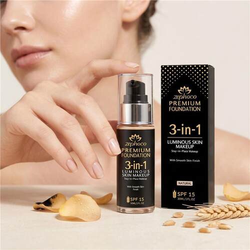 3 In 1 Multi Effect Foundation 三合一轻薄贴合自然匀肤粉底液