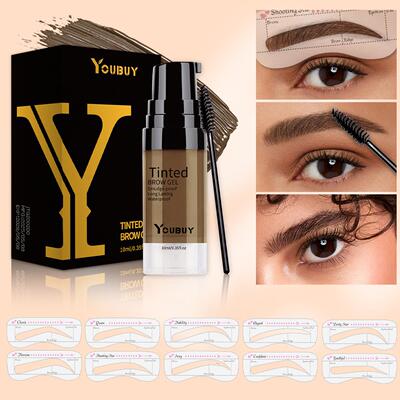 Long Lasting Waterproof Eyebrow Mascara 浅棕上色清晰眉形美妆