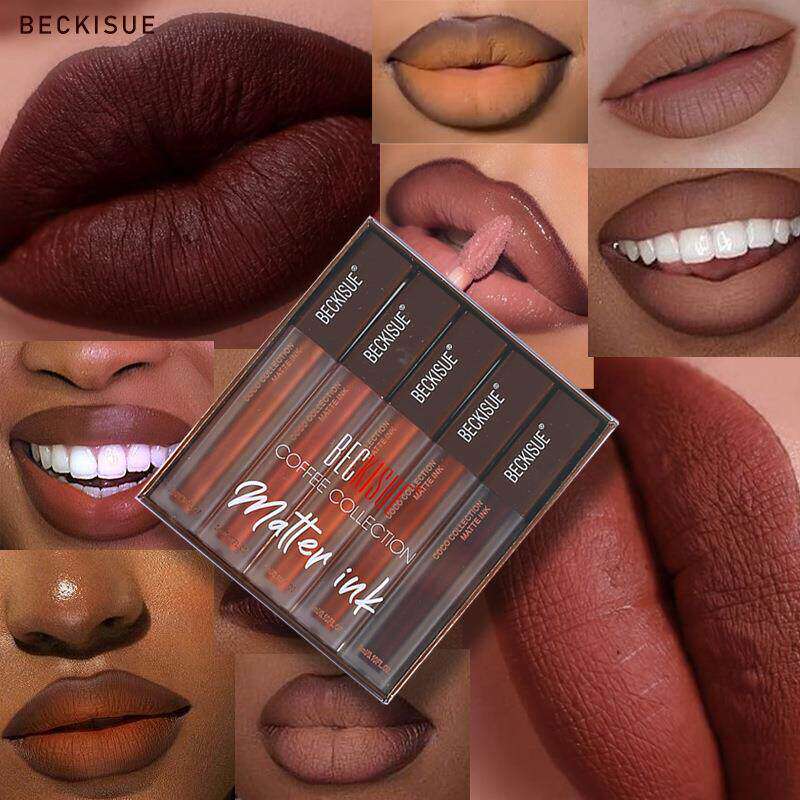 Velvet Matte Coffee Lip Combo 丝绒哑光咖啡色系不沾杯唇釉套装