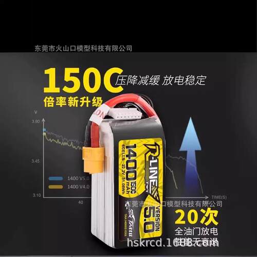 金砖5.0 150C高倍率锂电池850/1050/1300/1550MAH