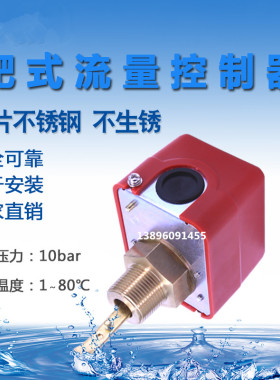 靶式流量控制器液位开关HFS消防水流开关指示器流量计DN25LKB