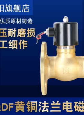 ZQDF-40F法兰蒸汽电磁阀DN40 1寸5高温180度全铜阀体AC220V DC24V