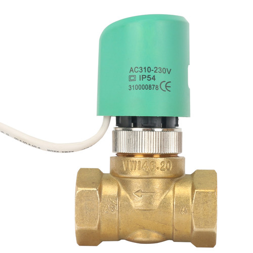 地暖电热执行器分水器调节阀门集中供暖工程分室控温执行器DN2025