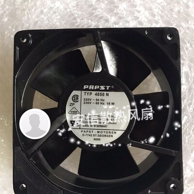 原装德国 ebm-papst TYP 4850N 12cm 220V 18W 金属扇叶 散热风扇