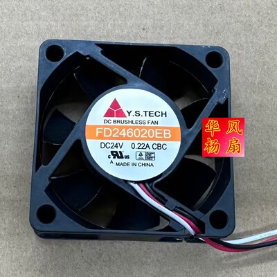 FD246020EB 全新 Y.S.TECH 24V 6020 6厘米 变频器散热风扇