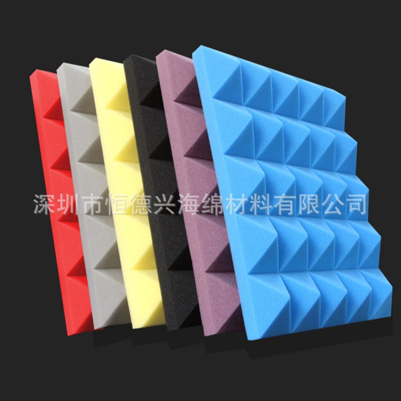 波峰海绵 建筑金字塔吸音棉自粘隔音棉墙体吸音海绵房间卧室材料