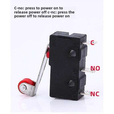 行程限制开关触点按钮Kw11/12微动开关小直柄三针5A250V带车轮