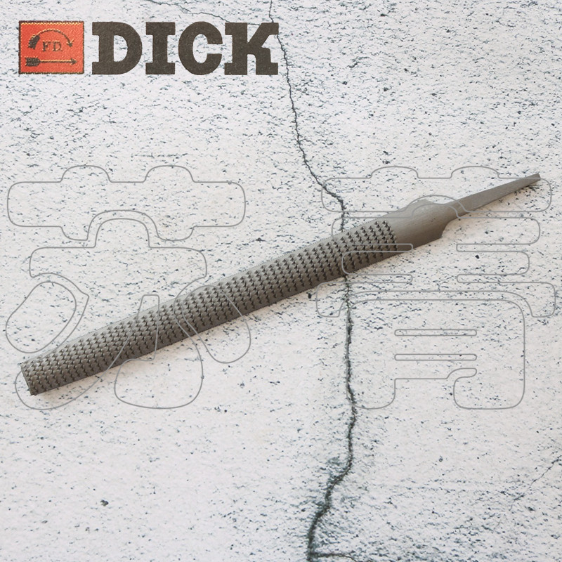 德国原装进口Dick 木材加工粗锉刀 半圆形 中等锉纹200/250/300mm