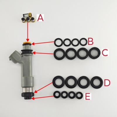 适用铃木天语SX4 利亚纳1.6L引擎 M16A喷油嘴胶圈 O型圈 密封圈