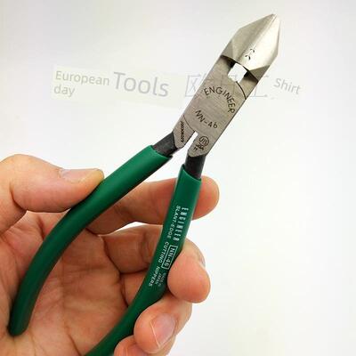 日本工程师带剥线孔偏口斜口钳n-45 5inch n-46 6inch