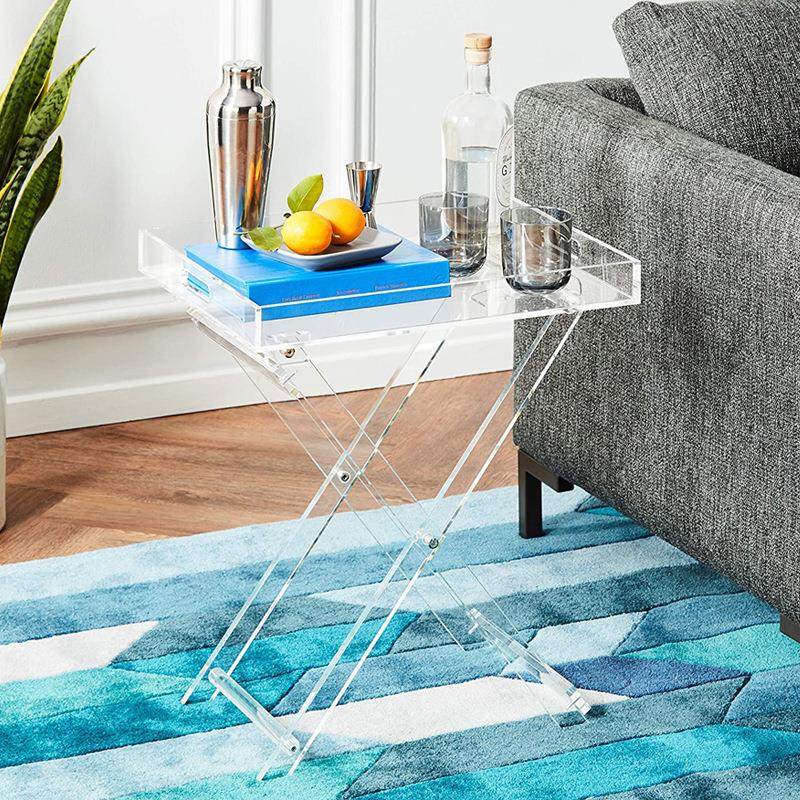 北欧亚克力折叠桌办公透明茶几酒吧餐厅便携式边几有机玻璃工艺,基础建材,有机玻璃棒,淘宝优惠券,粉丝福利购,淘宝优惠卷