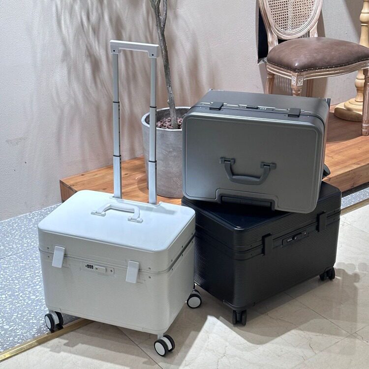上翻盖铝框登机箱18寸女摄像拉杆箱20寸男行李箱22行李箱2026新款