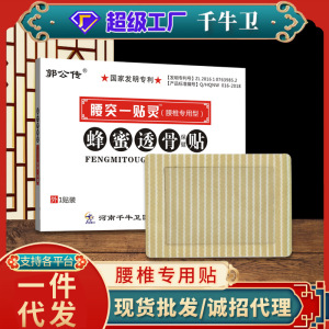 郭公传腰突一贴灵腰椎疼痛腰肌不适透骨保健贴劳损膏药贴厂家