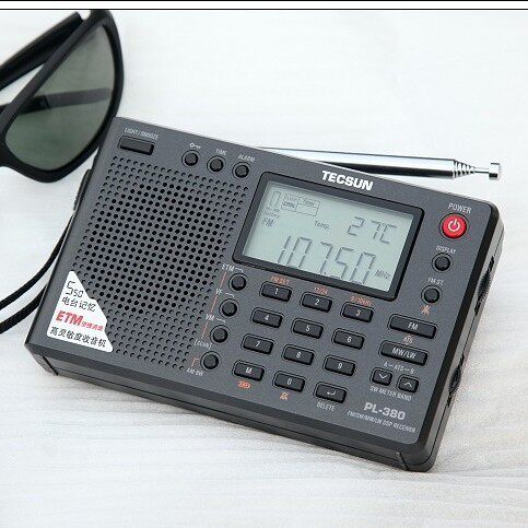 德生 PL-380收音机全波段数字调谐立体声送父母四六级考试PL380