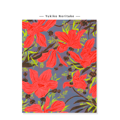 【Yukiko Noritake】法式中古花卉插画治愈ins轻奢艺术装饰挂画芯