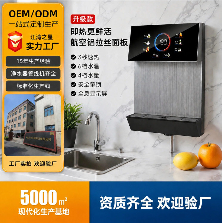 智能壁挂式速热直饮机饮水机即热式管线机自吸调温商用智能温控
